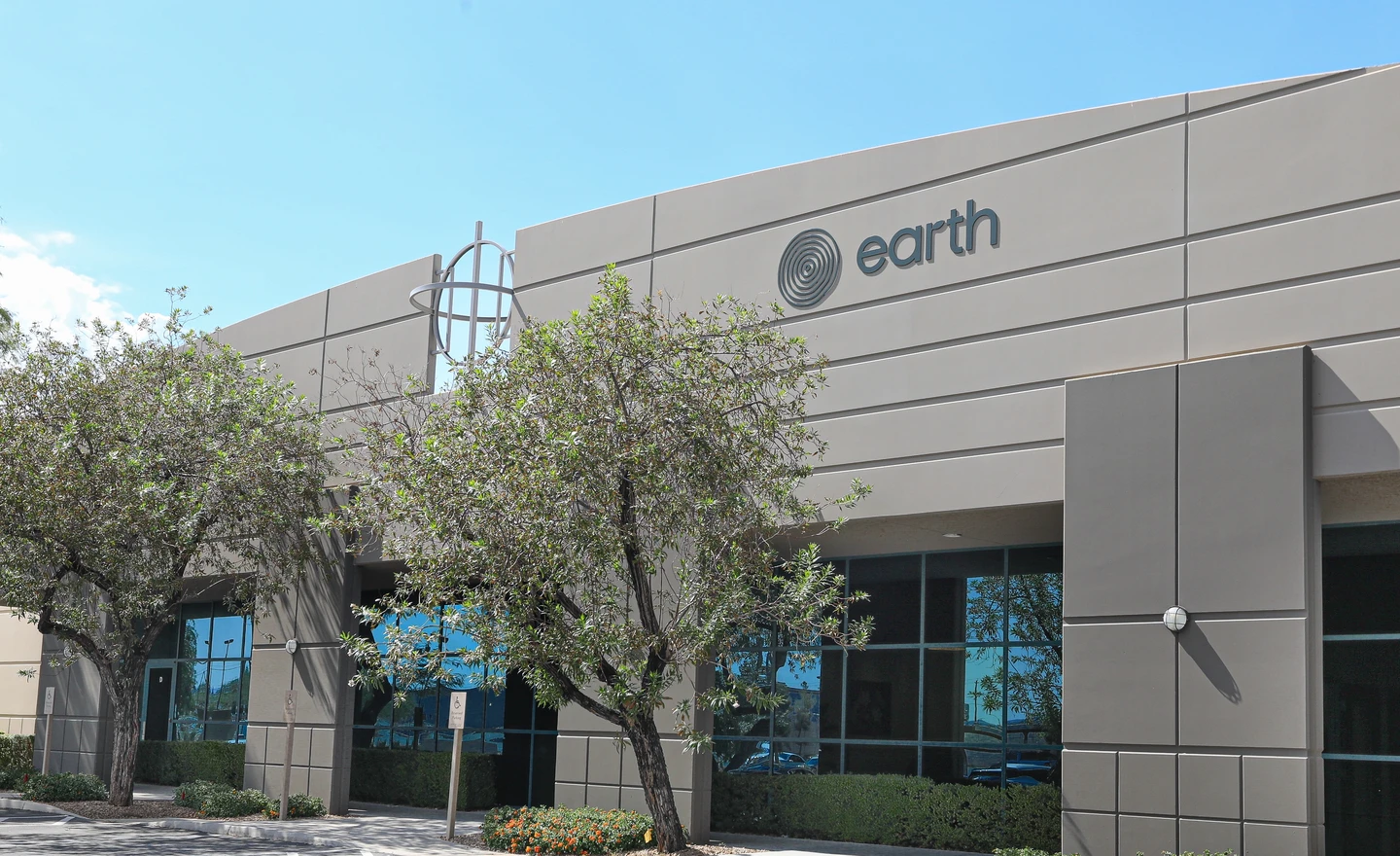 Inside view of Earth Funeral's advanced 78-vessel soil transformation facility.